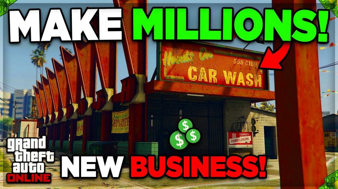 ⁣*NEW* How to Make MILLIONS With The CAR WASH Business SOLO in GTA 5 Online!