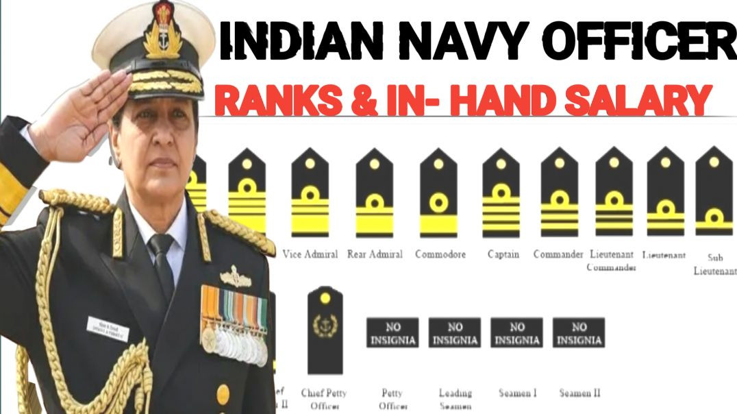 ⁣Real Salary Of Indian Navy officer And Ranks