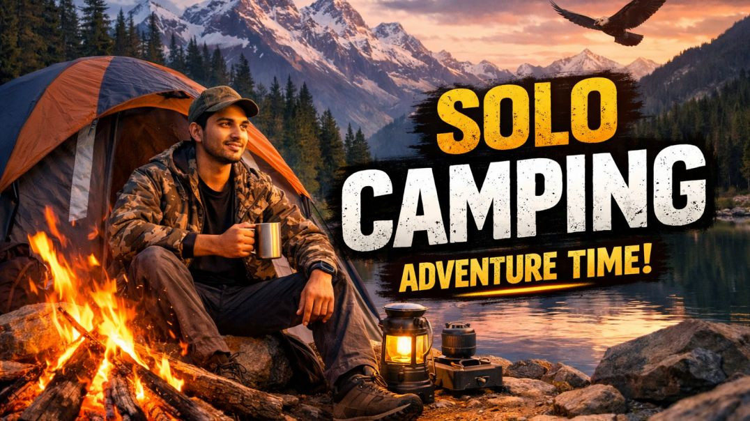 ⁣Alone in Jungle | Solo Camping Adventure | Peaceful Night Camping"