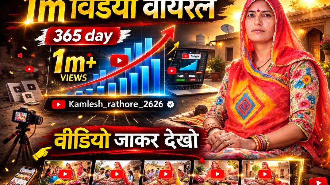 ⁣एक साथ देखो वीडियो 365 day 1 मिलियन वीडियो 🙏🥰||kamlesh_rathore_2626