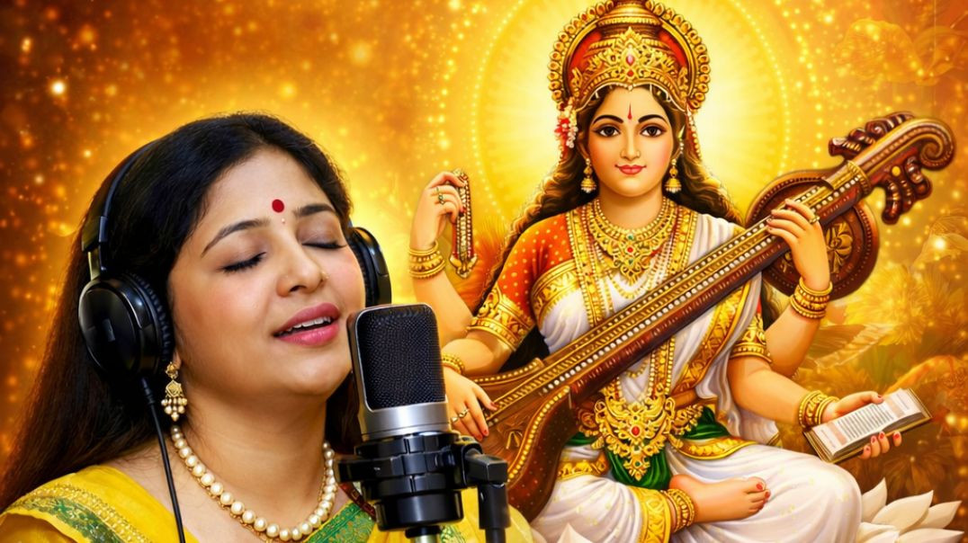 ⁣वीणा वादिनी सरस्वती वंदना 🙏 | पूरा भजन | शांति देने वाला गीत