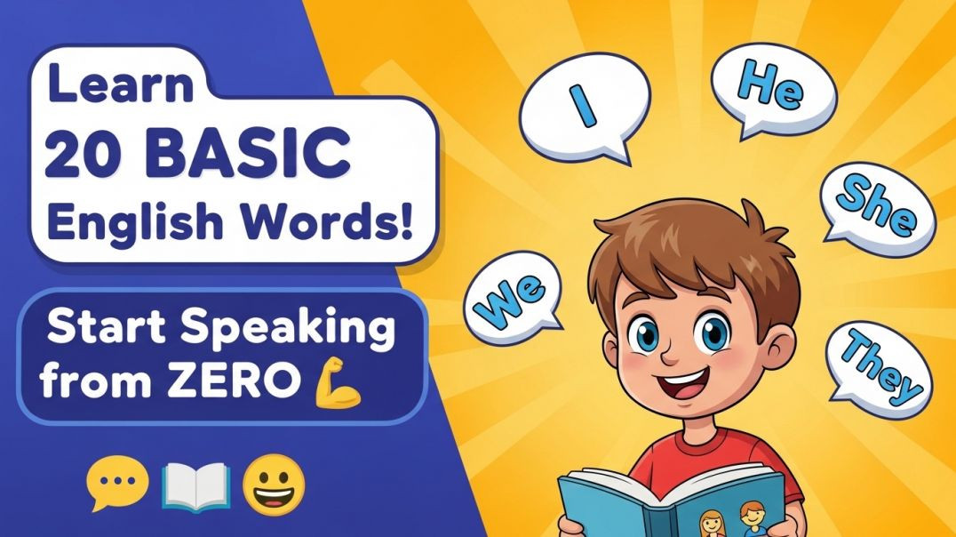 ⁣20 BASIC English Words for Beginners | Start Speaking English Today!