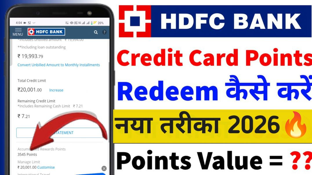 ⁣HDFC Credit Card Reward Points Convert to Cash | How to Redeem HDFC Credit Card Reward Points