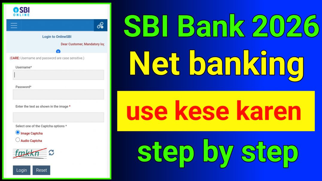 ⁣SBI Bank 2026 net banking use kese karen step by step
