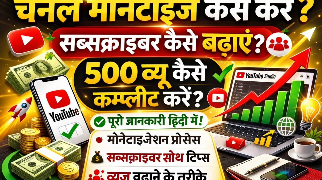 ⁣Apna tube per channel monetize kaise karen🤑 aur subscribe kaise badhae