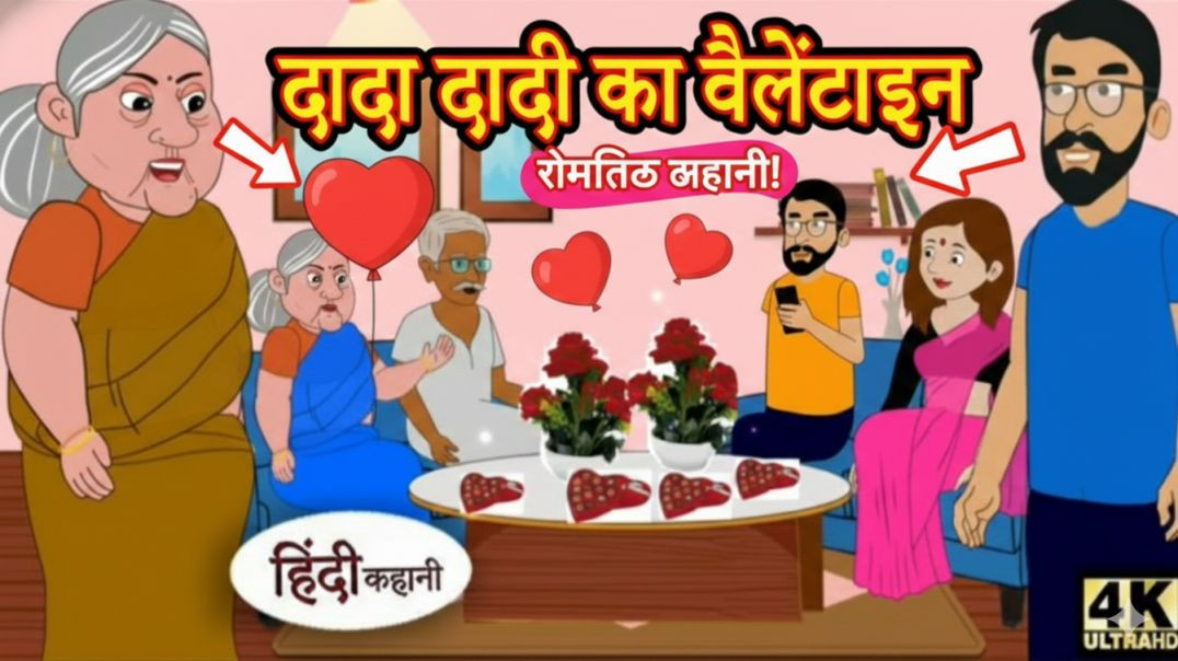 ⁣घर वालों के सामने दादा-दादी का रोमांस! 😍 | Hindi Stories