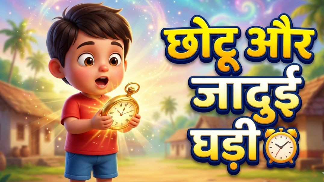 ⁣छोटू और जादुई घड़ी ⏰ | Kids Cartoon Story in Hindi | Moral Story for Kids