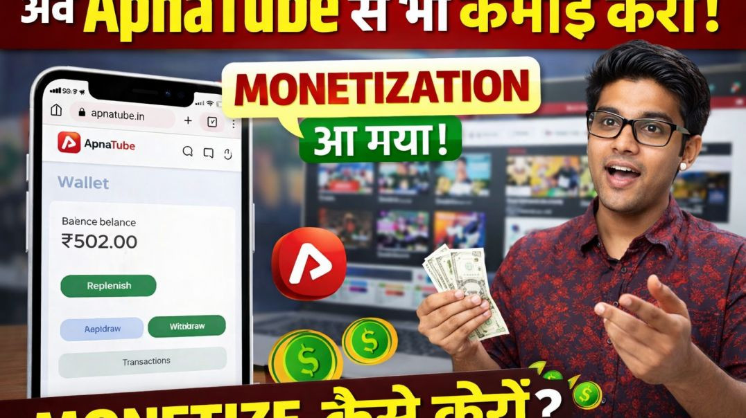 ⁣ApnaTube App से पैसे कैसे कमाए? | YouTube का Indian Alternative सच या झूठ?😱
