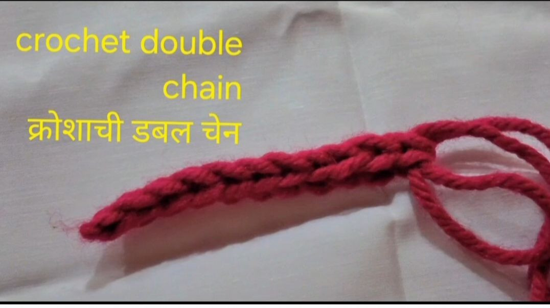 ⁣How to make crochet double chain  #crochet #knitting