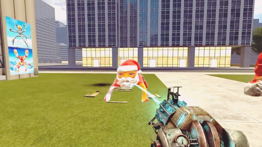 ⁣Scary Santa Monster Attack 😱🎅 | Giant Spider Santa vs Player | Funny Action Cartoon Hindi