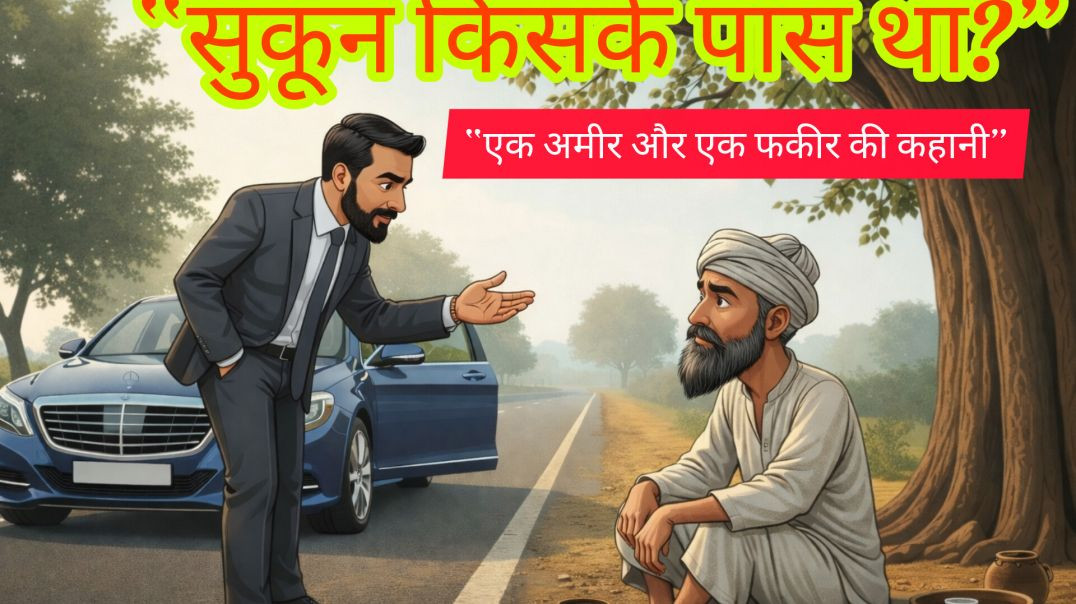 ⁣“शांति पैसे से नहीं मिलती | Fakir Aur Ameer Ki Viral Kahani” #emotional story #apnatube