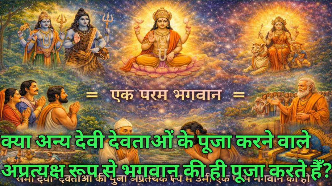 ⁣क्या अन्य देवी देवताओं के पूजा करने वाले अप्रत्यक्ष रूप से भगवान की ही पूजा करते हैँ? ! Gita gyan