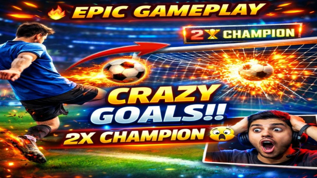 ⁣Football ⚽ Epic Gameplay | 2X Champion Match 🏆🔥 | Crazy Goals & Pro Skills | Full Match Gameplay