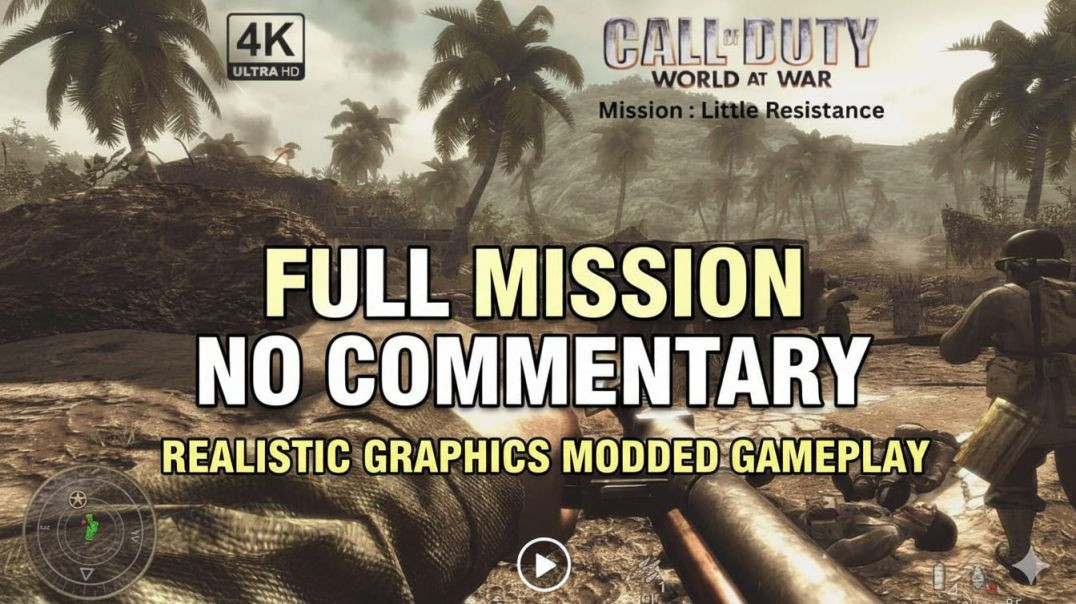⁣Call Of Duty World At War Mission Little Resistance