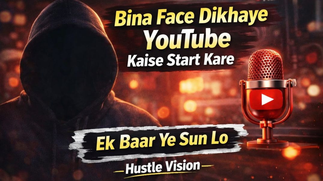 ⁣Bina Face Dikhaye YouTube Start Karne Se Pehle Ye Sun Lo | Hustle Vision