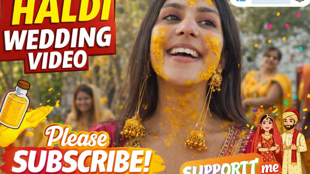⁣Haldi wending trandingvideo village