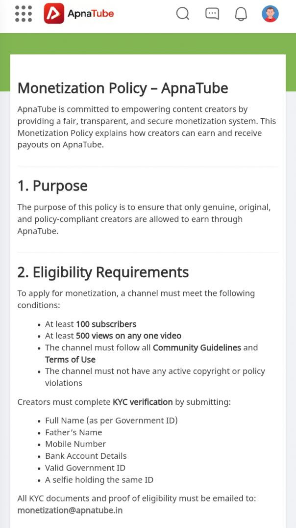 Appnatube monetization kisa kar h