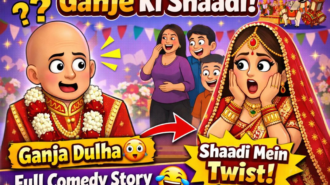⁣गांजे की शादी - Hindi Stories - Kahaniya - Hindi Moral Stories - Hindi Fairy Tales - Chotu Comedy(36
