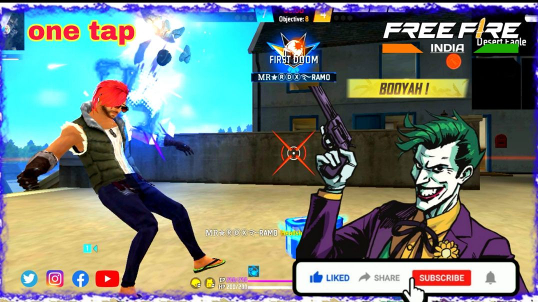 ⁣Free fire 🔥 castum one tap headshot ☠️.(FF GAMER APNATUBE)