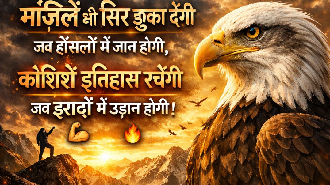 ⁣मंज़िलें भी सिर झुका देंगी | Powerful Motivational Video 2026 |@Mukesh90