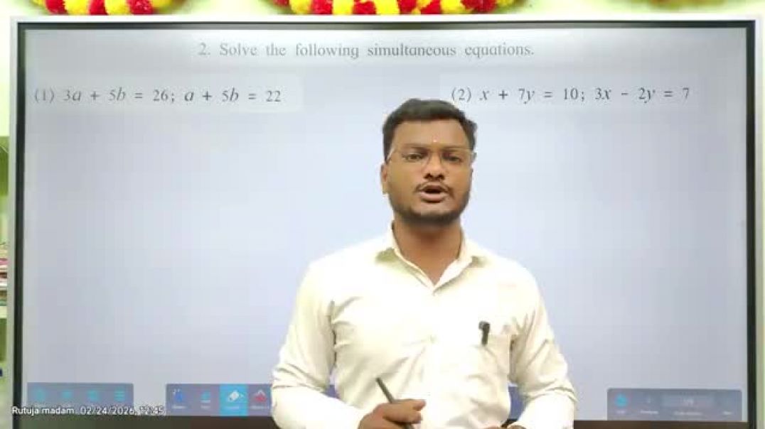 ⁣(मराठी + English): Linear Equations in Two Variables Class 10th | दोन चलांतील रेषीय समीकरणे | SSC.