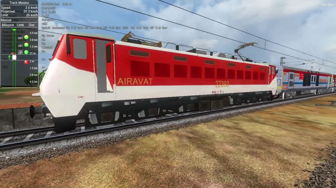 ⁣TGRR V3 INTERCITY EXPRESS LHB NEW RAKES INDIAN TRAIN SIMULATOR MSTS #trainjourney