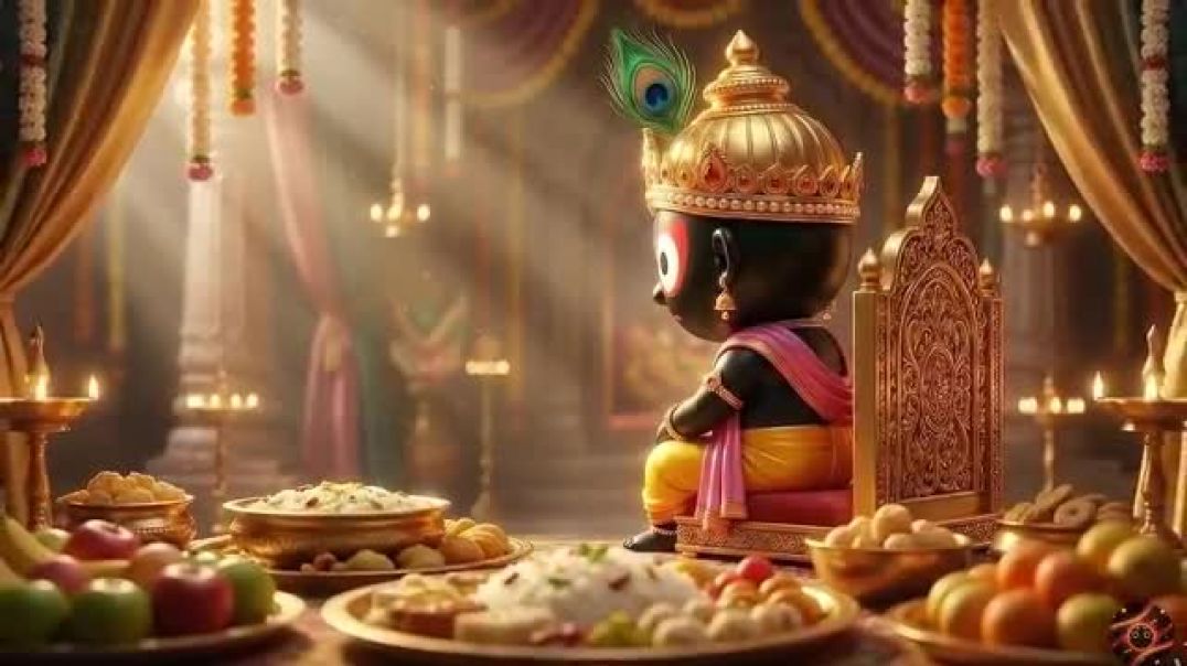 ⁣56_भोग_छोड़कर_एक_बूढ़ी_माँ_की_खिचड़ी_खाने_क्यों_भागे_जगन्नाथ_जी__😱_#jagannath(360p)