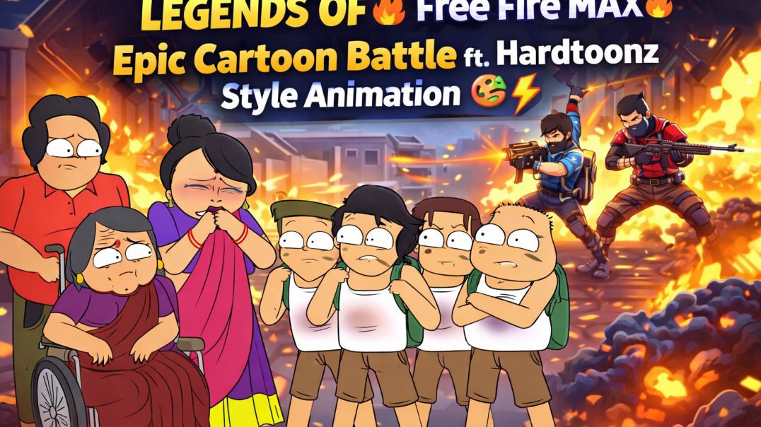 ⁣Legends of Free Fire MAX 🔥 | Epic Cartoon Battle ft. Hardtoonz Style Animation 🎨⚡