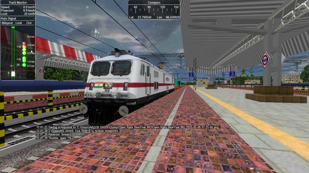 ⁣DHANBAD GAYA HUMSAFAR EXPRESS SRC WAP 7 HEAVY RAIN INDIAN TRAIN SIMULATOR MSTS
