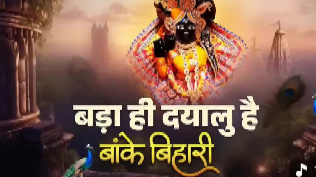 ⁣बढ़ा ही दयालु है बांके बिहारी_bada hi dayalu hai banke bihari_chitra vichitra ji song_kanhiya song(7