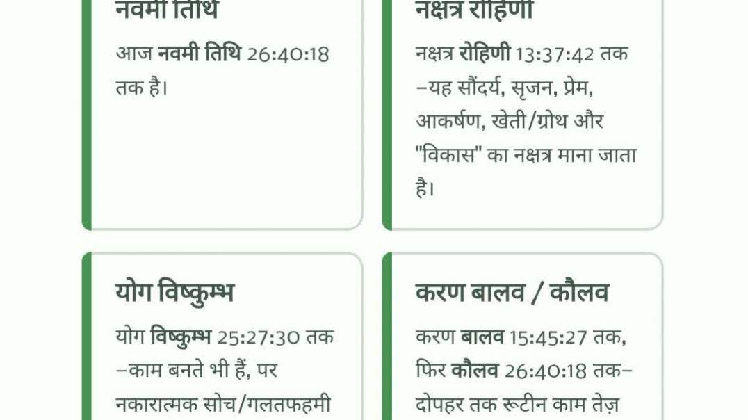 ⁣25 February 2026 राशिफल पंचांग | आज का पंचांग आज का राशिफल फाल्गुन शुक्ल नवमी रोहिणी नक्षत्र विष्कुम