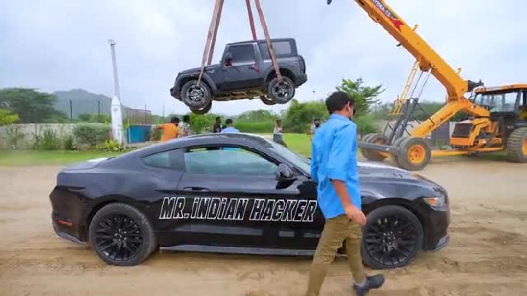 ⁣4x4_Flying_Thar...not for sale ..हॉं थार उड़ती है । Extreme Durability test