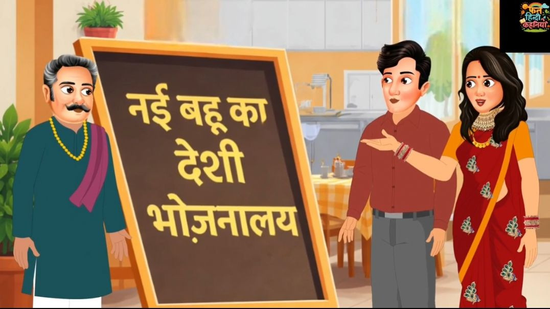 ⁣नई बहु का देसी पवित्र भोजनालय | Hindi Kahani | Hindi Cartoon | Moral Stories | Hindi Story |Kahaniya