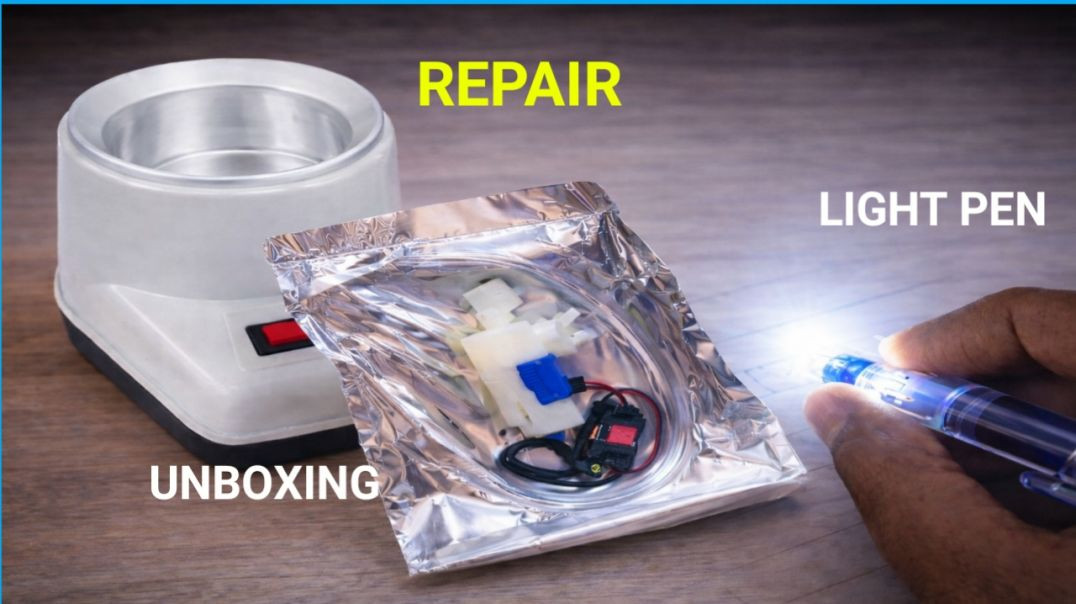 ⁣Wax machine water pump and light pen