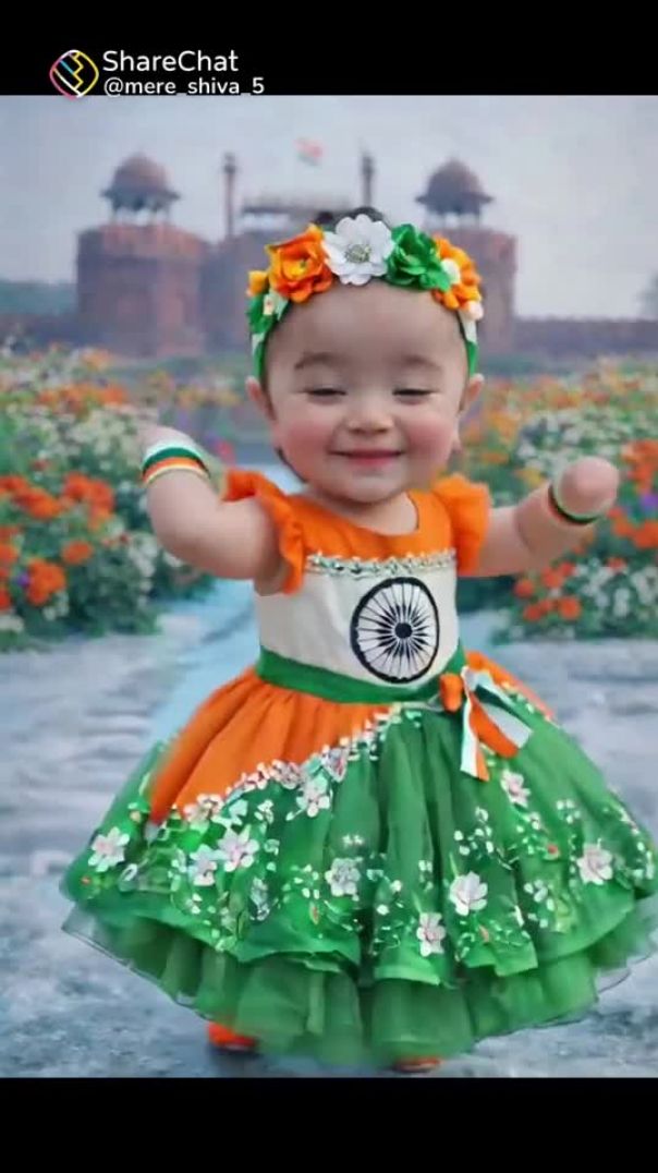 Cute girl dance video on independence day