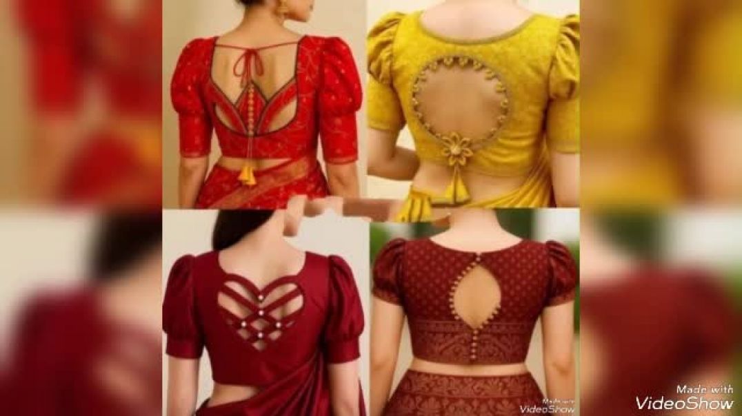 ⁣Blouse design 💕 beautiful blouse design 💕