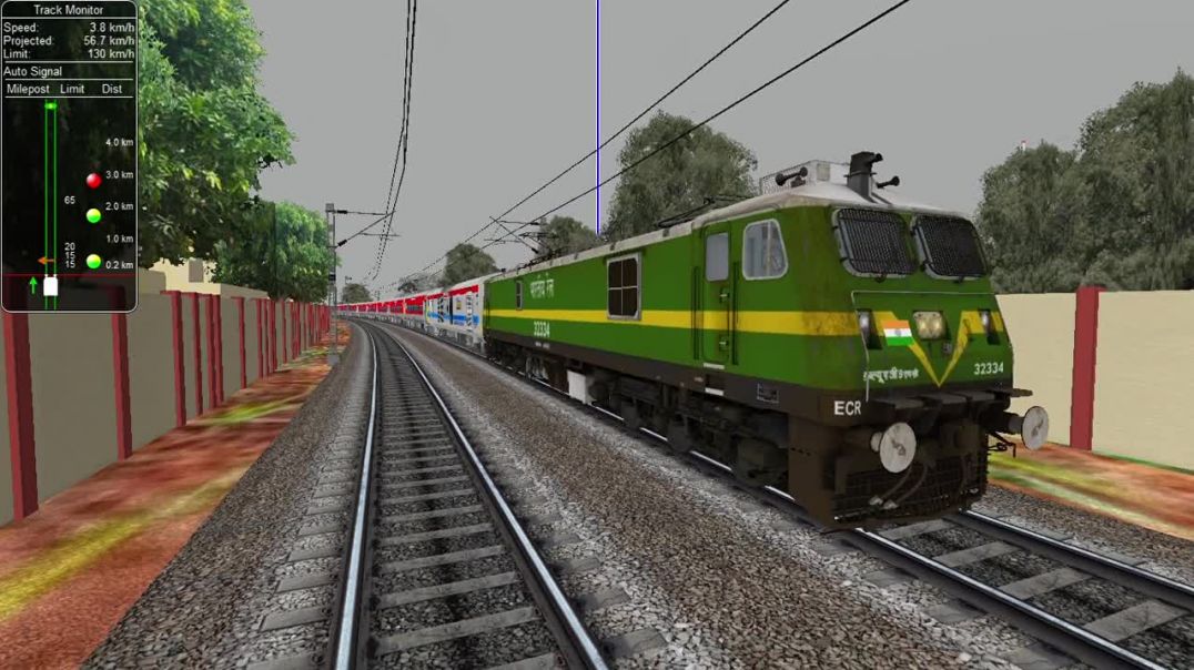 ⁣LHB NEW FRESH COACHES SHUNTING AT VARANASI JN WITH WAG 9 LOCOMOTIVE MSTS TRAIN GAME