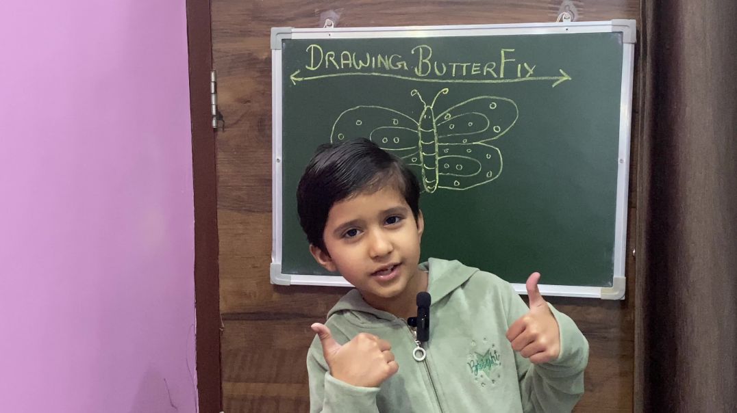 ⁣Butterfly drawing apnatube