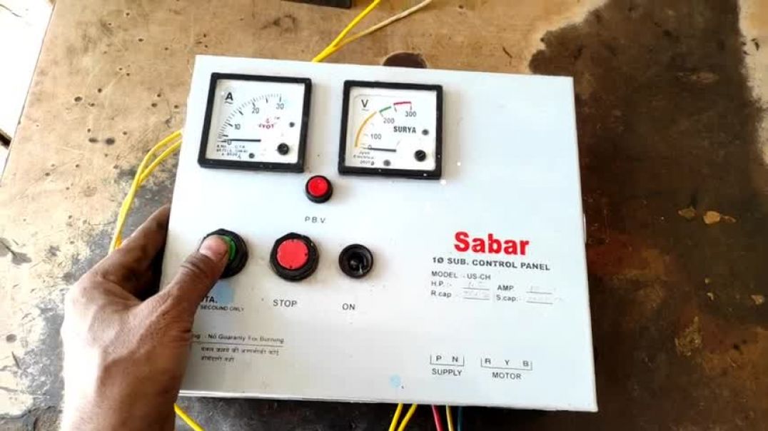 ⁣Submersible_starter_green_button_Motor_chalu_nahi_ho_rahi_hai____Starter_Chalu_nahi_ho_raha_hai(480p