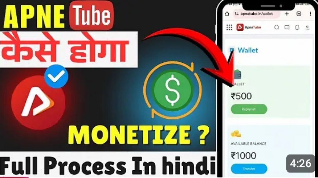 ⁣Apnatube monetize kese kare apnatube chhanel monetize kese kare full process in Hindi