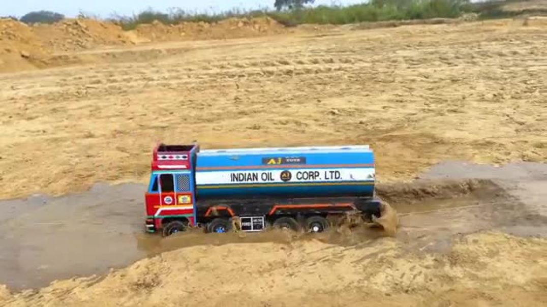 New_TATA_Petrol_Diesel_Tanker_Accident_Pulling_Out_JCB_3DX___Tractor_Cartoon___JCB_Cartoon___AJ_TOYS