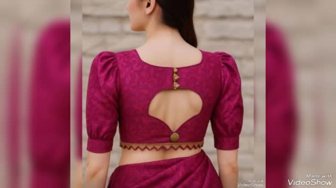 ⁣Blouse design 💕 beautiful blouse design 💕