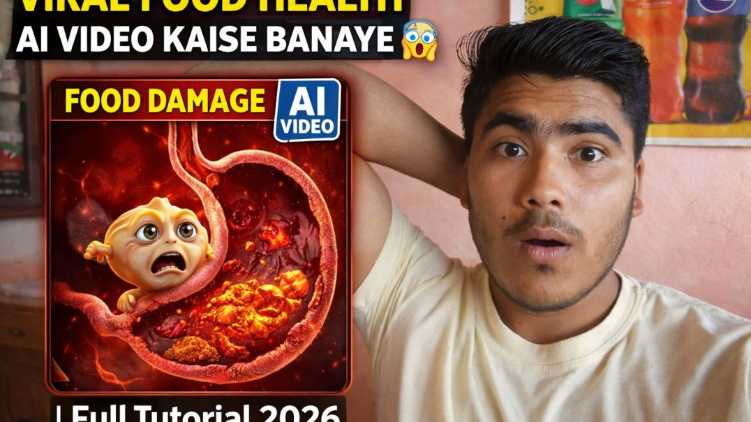 ⁣Viral helth food ai video kaise banaye?