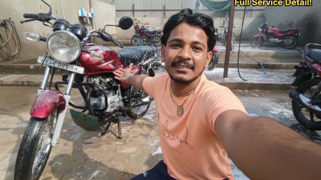 ⁣Bike 🏍️ Washing In My house  🏡 Vlogs|| @vinu_vlogers