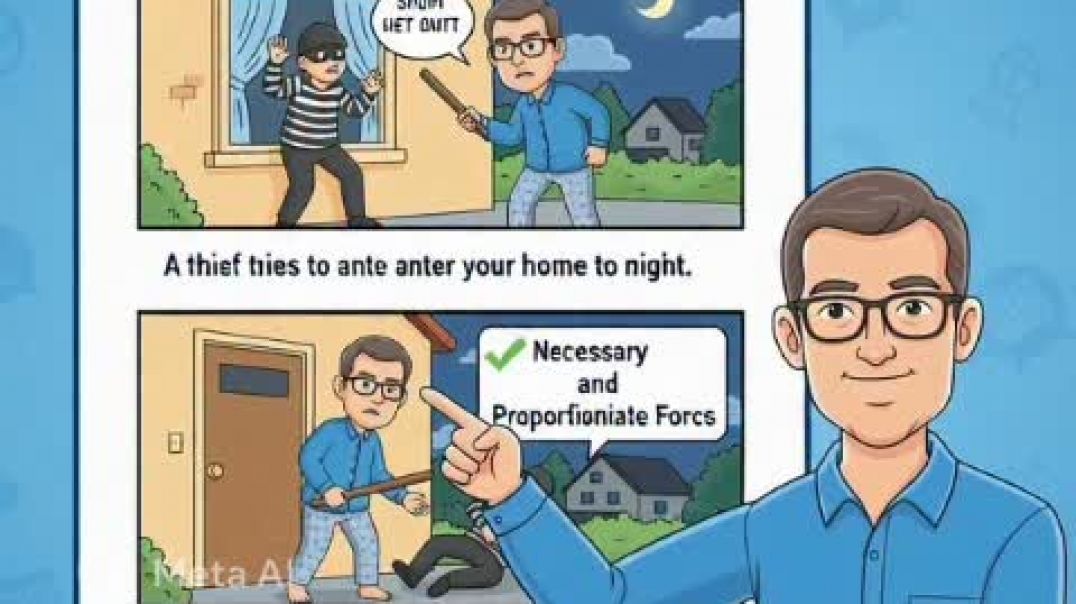 ⁣BNS 2023 धारा 34 और 35 आत्मरक्षा कब अपराध नहीं