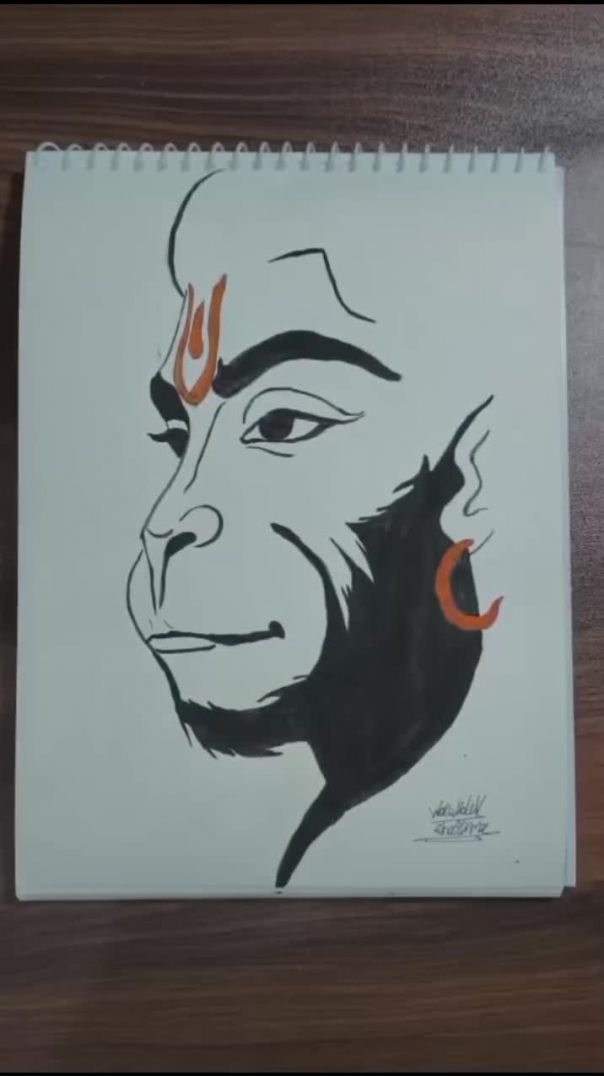 Lord hanuman ji artwork ❤️🙏 _