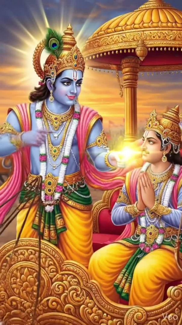 “आज का साहस, कल की जीत!” l jai shree krishna l arjun l geetagyan #atshort