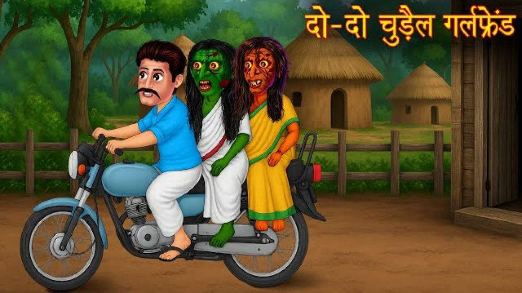 ⁣2-2 Chudail Girlfriend _ दो दो चुड़ैल गर्लफ्रेंड _ Hindi Stories _ Kahaniya _ Bhootiya Chudail Kahani