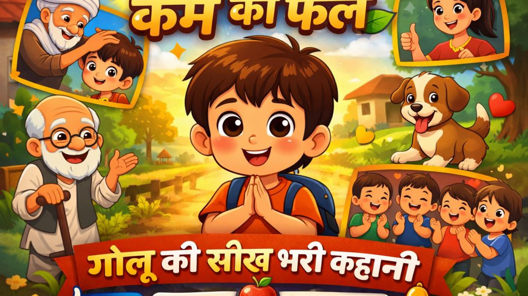 ⁣कर्म का फल | गोलू की सीख भरी कहानी | Moral Story for Kids