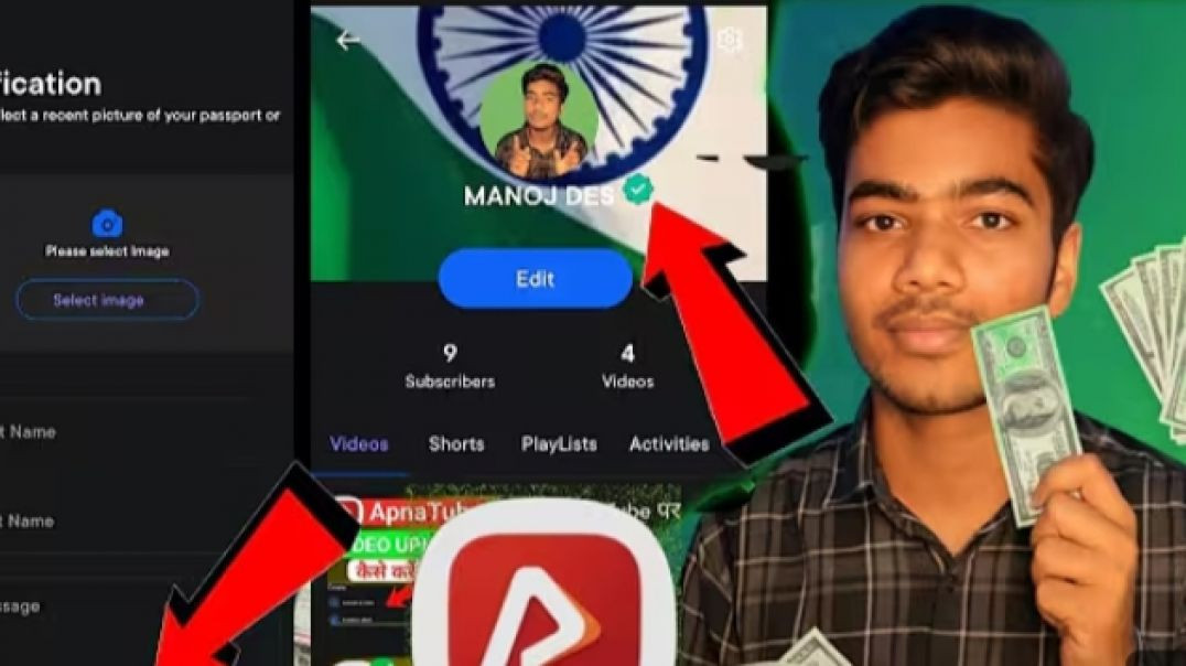 ⁣Apnatube  ek hi din me monetization